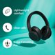 thumbnail image 5 of Auriculares inalámbricos PHILIPS H6509, auriculares Bluetooth supraaurales con cancelación de ruido Pro, graves dinámicos, duración de la batería de 70 horas, carga rápida, almohadillas suaves, Blueto, 5 of 5