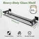 thumbnail image 3 of Estantería de baño Alise de cristal negro mate de 50 cm, 3 of 9