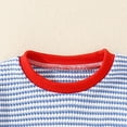 thumbnail image 7 of NOLDARES 4th July Baby Toddler Boy Outfit Short Sleeve T-Shirt and Casual Shorts with Pockets 2-Piece Summer Set Patriotic Stars Stripes(Blue,18-24 M), 7 of 7