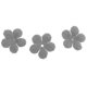 thumbnail image 3 of 30 Uds. Apliques de flores de tela de Scrapbooking costura DIY artesanía decoración de boda gris Zulema Adorno de flores de tela, 3 of 8