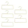 thumbnail image 1 of 5pcs Hanging Metal Clothes Hanger Square Shape Towel Rack Bathroom RObe Holder, 1 of 7