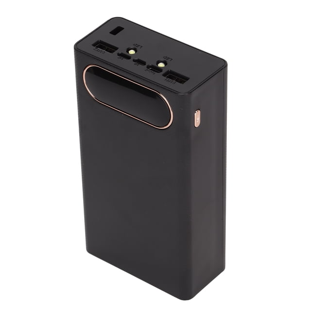 DIY Power Charger Case, 2 Way Battery Charger Multi Usages Plug And Play For Mobile Phone Black,White