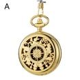 thumbnail image 7 of Multifunctional Pocket Watch Flip Open Survival Compass for Men Retro Hollow Out Pocket Watch Compass with Clasp Chain Dropship (C), 7 of 7