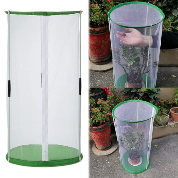 NANDIYNZHI Mini Greenhouse,23.6 Inch Partical PVC Greenhouse Plant Protector with Zipper Portable Flower Plant Greenhouse Cover Great for Protect Indoor Outdoor Planter From Cold Hot Sun Rain Wind