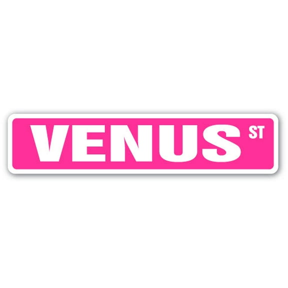 VENUS Street Sign Childrens Name Room Sign | Indoor/Outdoor |  36" Wide