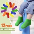 thumbnail image 2 of Toddler Girl Socks 12 Pairs, Non Slip Ankle Toddler Socks for 1-7 Years Baby Girls Kids, 2 of 7