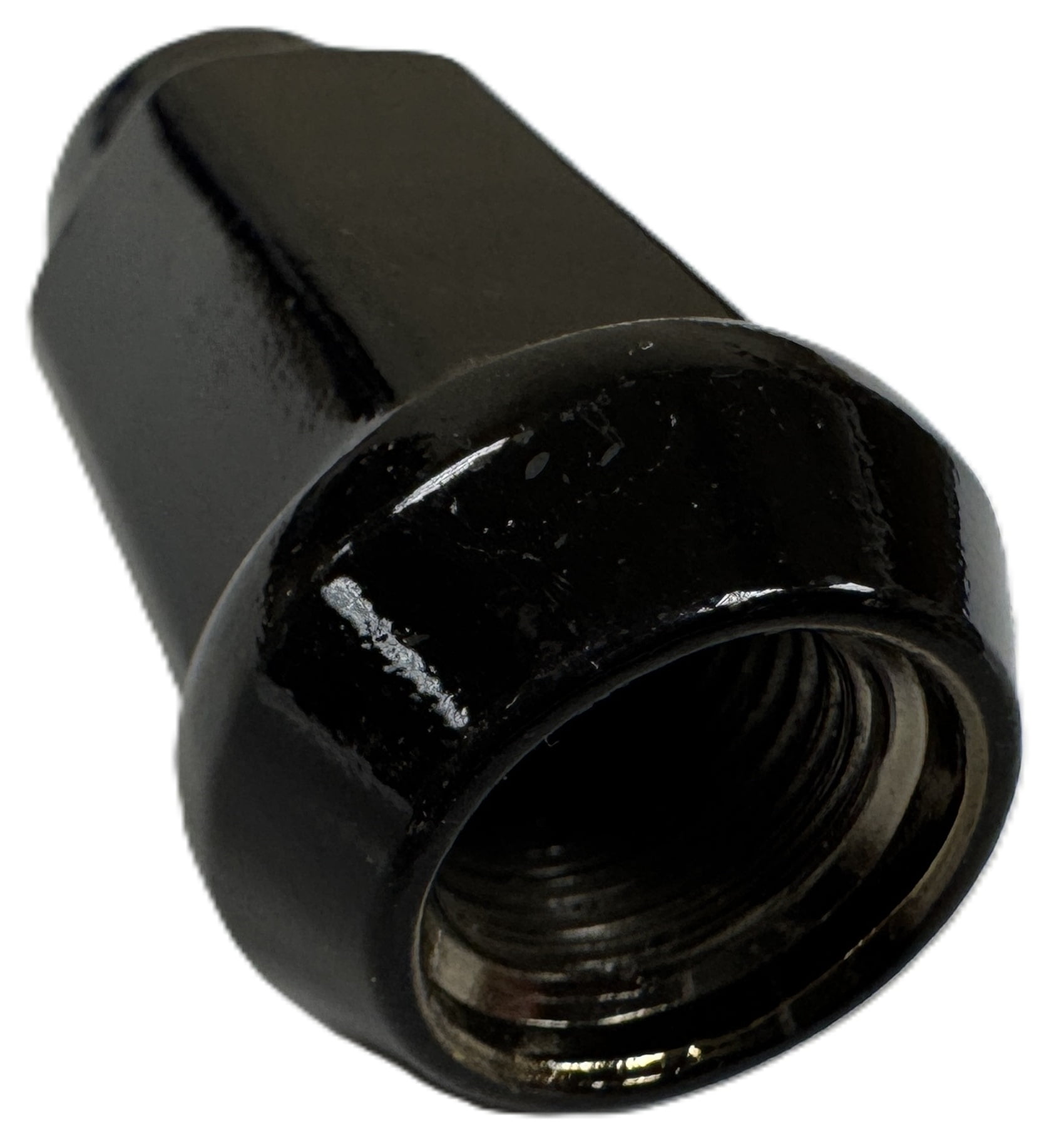 10-Pack Black Solid 1/2" Lug Nuts For Trailer Wheels Acorn Bulge Style 1/2-20 Thread