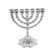 thumbnail image 1 of Portavelas Judío Hanukkah Menorah Home Ramas Candelero Altura 17cm Plateado, 1 of 9