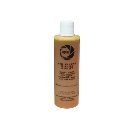 - aFe Power 90-10001 Magnum FLOW Air Filter Oil; 8 oz. Squeeze Bottle; Gold;