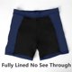 thumbnail image 5 of Dnzceghtig Charmo - Bañador para mujer con bolsillos, pantalones cortos de tabla sólida, pantalones de natación Boyleg L, 5 of 5