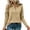 *Khaki, variant on VBVC Women's Long Sleeve Collared Shirt , Ladies' Basic Button Down Pullover Blouse , Casual V Neck Work Tunic Top For Women, S-2XL