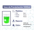 thumbnail image 2 of Vaso Precipitado Vidrio Borosilicato 1000ml 1litro . Appcrom, 2 of 3