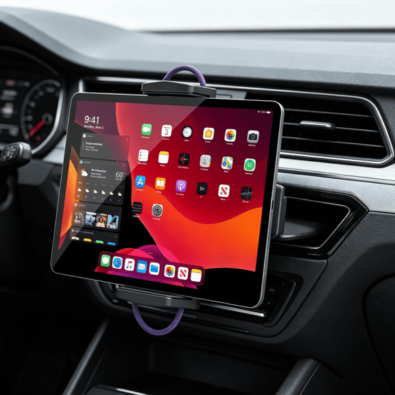 A2C Tablet Holder for Car, CD Slot Mount 2-in-1 Universal for 4.7-13" iPad/iPhone/Galaxy