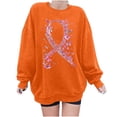 thumbnail image 2 of Simua Women Breast Cancer Awareness Sweatshirt Pink Ribbon Sweatshirts We Fight Together Pullover Tee, 2 of 4