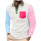 thumbnail image 2 of pstuiky Camisas casuales de manga larga para hombre, Camisa informal de verano de manga larga con solapa y botones para hombre salir tops xl, 2 of 7