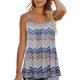 thumbnail image 1 of Camiseta informal plisada con estampado Irregular y versátil de verano para mujer Pompotops  lopia987895, 1 of 8