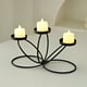 thumbnail image 5 of Candelabro de Aleación de Tres Brazos | Centro de Mesa de Hierro Multicolor | Lámpara de Mesa Decorativa de Tres Brazos para Navidad, Bodas, Fiestas, Hogar y Comedor., 5 of 6