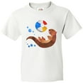 thumbnail image 3 of Inktastic Cute Otter and Beachball Youth T-Shirt, 3 of 5