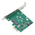 thumbnail image 2 of ST58 para ASMedia / ASM1061 MSATA NGFF 6Gbps PCI Express Rev.2.0 ATA3.0 Tarjeta elevadora de expansión, 2 of 5