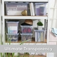 thumbnail image 5 of Superio 6-Pack Clear Storage Bins with Lids (15"x10"x10.25") - Stackable Plastic Containers, BPA-Free, Odor-Free, Home/Office/Dorm Organizers, 17 Quart, 5 of 5