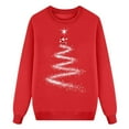 thumbnail image 2 of Meichang Matching Family Christmas Sweatshirts Oversized Chritmas Tree Graphic Long Sleeve Holiday Pullover Tops for Mom Dad Xmas Family Matching Sweatshirt, 2 of 3
