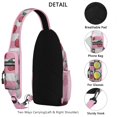 thumbnail image 3 of Crossbody Sling Backpack for Women Men Cute Cherry Pattern Shoulder Sling Crossbody Casual Chest Bag for Travel Sports Running Hiking, 3 of 6
