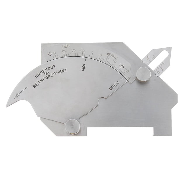 Puente de material acero Inoxidable DYNWAVEMX Calibrador de soldadura de Regla de corte bajo