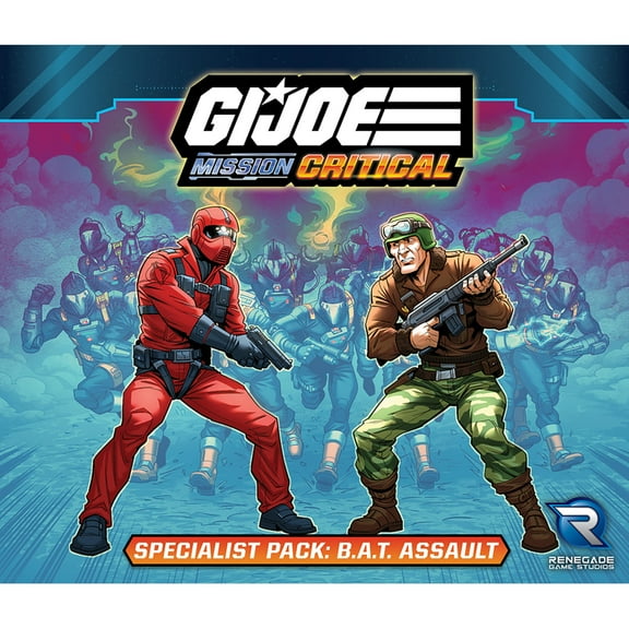 Renegade Game Studios: G.I. JOE Mission Critical Specialist Pack B.A.T. Assault Expansion - For Critical Board Game, Miniatures, Ages 14 , 2-4 Players