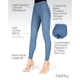 thumbnail image 3 of MeMoi High-Waisted Skinny Jean Leggings - Womens - Female (Small/Medium, Light Wash), 3 of 7