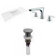 thumbnail image 1 of American Imaginations 48-in. W 3H8-in. Ceramic Top Set In White Color - Drain Incl. AI-32638, 1 of 8