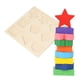 thumbnail image 4 of Divertido Rompecabezas De Madera Con Forma De Geometría Para Niños, Juguete De Bloques De Construcción Apilable, Madera Duradera, Colores Brillantes, Formas De 9 Piezas,, 4 of 7