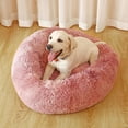 thumbnail image 4 of Guiexla Calming Dog Bed Washable Round Soft Dog Nest with Non-slip Bottom Fluffy Plush Faux Fur Pet Bed for Small Medium Large Dogs Cats, 4 of 8