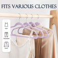 thumbnail image 3 of Velvet Hangers HOUSE DAY LT-Purple, paquete de 60 prendas antideslizantes, 3 of 9
