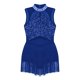 thumbnail image 1 of Girls Shiny Rhinestone Sequin Jazz Dance Dress Sheer Mesh Tassel Hem Skating Ballet Leotards Dresses Stage Performance Dancewear8 Gong Bohan LED, 1 of 2