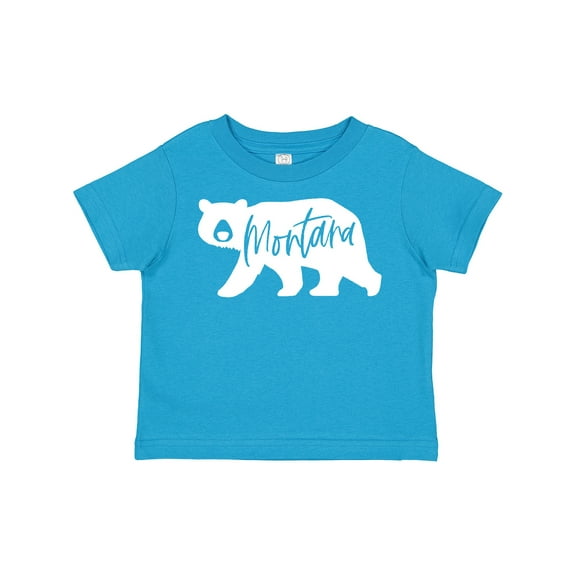 Inktastic Montana White Bear Silhouette Boys or Girls Toddler T-Shirt