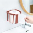 thumbnail image 3 of Toilet Paper Basket Wall Mounted Basket Bathroom Accessories Toilet Paper Holder Wall Mounted Toilet Paper Basket Heavy Duty Bathroom Storage Rack For Household, 3 of 4