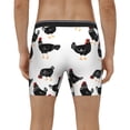 thumbnail image 4 of Rateoe Funny Chicken Print Men’s Underwear Boxer Briefs Soft Comfortable Underwear Boxer Briefs, Long Leg Briefs,Anti-chafing Boxer Briefs, 4 of 7