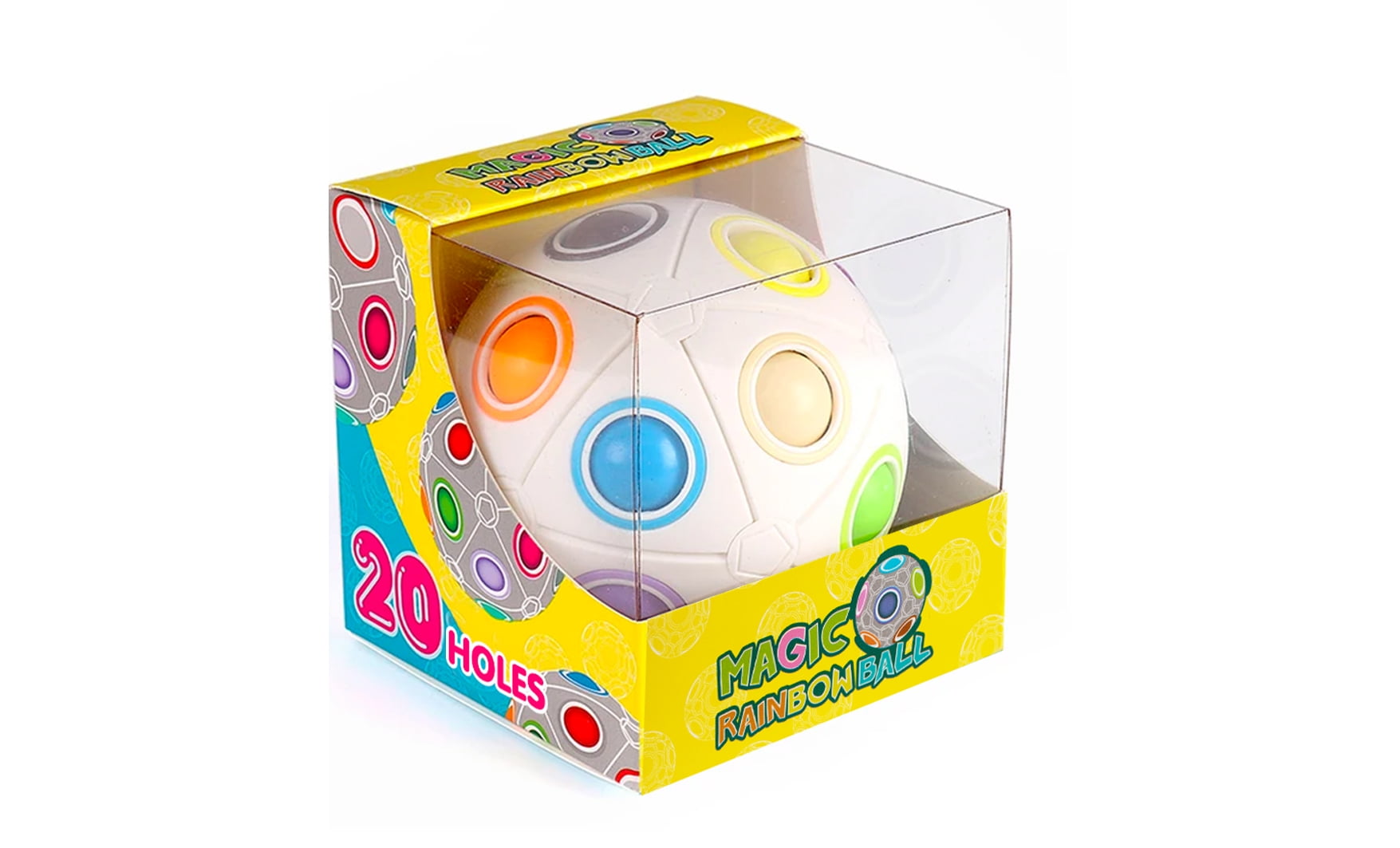 Rainbow Magic Ball Plastic Cube Twist Puzzle Children's EducationalYRDE 