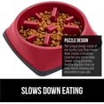 thumbnail image 3 of Patented BPA Free Slow Feeder s, Interactive Puzzle Toy for Dogs and Cats Food Training Enrichment, Keeps Pets Busy and Prevents Puppy Overeating, Small Breeds, 1 Cup, Red, 3 of 4