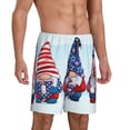 thumbnail image 2 of Easygdp Cute Gnomes in USA1 Men's Short Pajama Pants, Sleep Shorts, Household Pants, Casual Pants with Pockets - Medium, 2 of 9