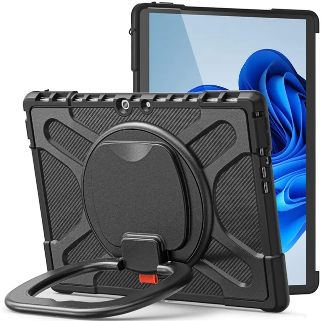 Shockproof Case For Microsoft Surface Go Pro 4 5 6 7 Plus 12.3” Pro 8 9 13 inch 2021 Tablet Stand Cover for Surface Go 2 3 Case Black Surface Pro 9