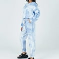 thumbnail image 6 of qolati Women 2 Piece Outfits Fashion Long Sleeve Crewneck Tops Sweatpants Lounge Suits Casual Loose Tie-Dye Print Y2k Sweatsuit Sets, 6 of 7
