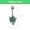 thumbnail image 2 of Claw Charm Belly Button Ring Women Belly Piercing Jewelry Stainless Steel Belly Rings, 2 of 8
