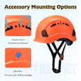 thumbnail image 5 of KAYGO Vented Hard Safety Helmet, ABS Work Helmet with Adjustable 6-Point Suspension, ANSI Z89.1 Certified, Orange, 1 Count, 5 of 7
