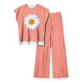 thumbnail image 4 of Birdeem Blouses pour Femmes Ensemble Décontracté Sans Manches Imprimé Col Rond et Pantalon, 4 of 9