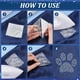 thumbnail image 3 of 36 parches termoadhesivos con diseño de huella de perro, con brillantina, transparentes, con diseño de huella de perro, 3 of 9