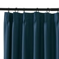 thumbnail image 6 of TWOPAGES Pinch Pleated Curtain Blackout Light Blocking Drape for Bedroom, 1 Panel, 52"x108", Navy, 6 of 6