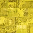 thumbnail image 1 of Ahgly Company Indoor Square Patchwork Yellow Transitional Area Rugs, 5' Square, 1 of 4