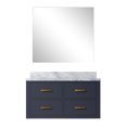 thumbnail image 2 of Blue Bathroom Vanity 36 In. W X 22 D, Marble Countertop, Included 34 Mirror, Soft Close, Wood & D For Bathroom, Top, Solid Materials, 2 of 3