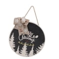 thumbnail image 4 of Letrero Del Día De Navidad, Pajarita Elegante De Madera De álamo, Letrero Para Puerta De Casa Para Ventana ANGGREK Christmas Door Sign, 4 of 8
